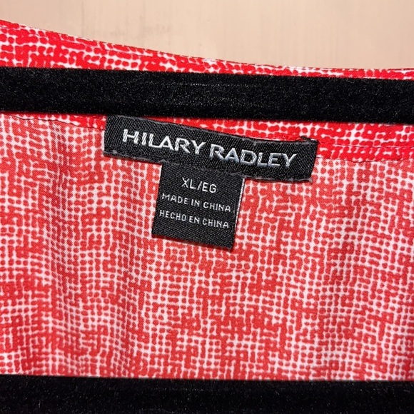 Hilary Radley ladies size XL/ EG red with white - Picture 4 of 7